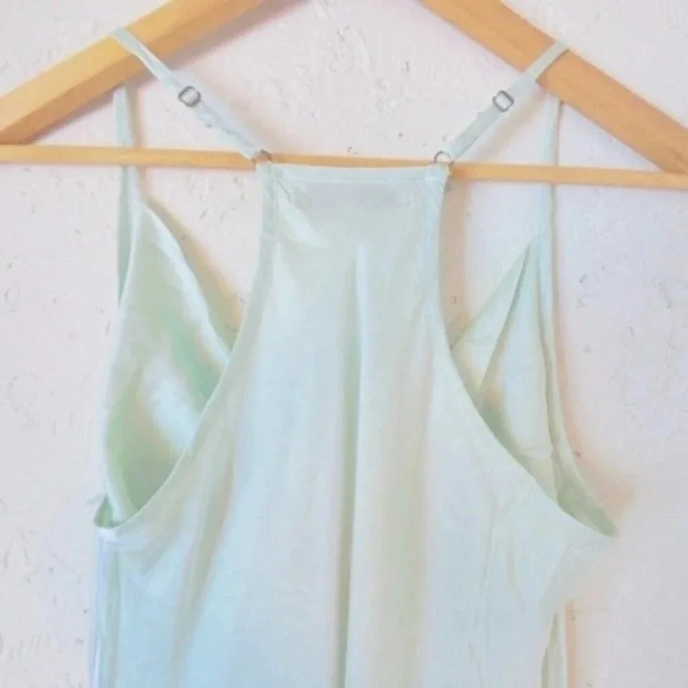 NEW YFB Cowl Neck Silky Slip Midi Dress Water - Picture 7 of 8